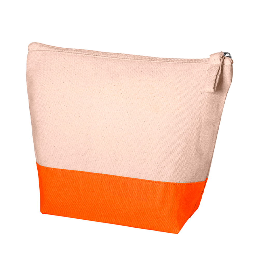 Trousse cosmétique en coton personnalisé Combi Orange