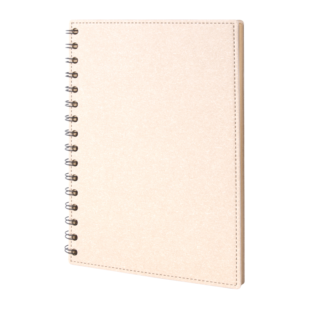 Carnet publicitaire personnalisé carton recyclé - Casen Blanc