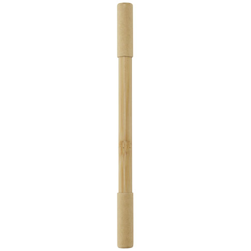 Stylo duo promotionnel encre noire bambou Samambu Naturel