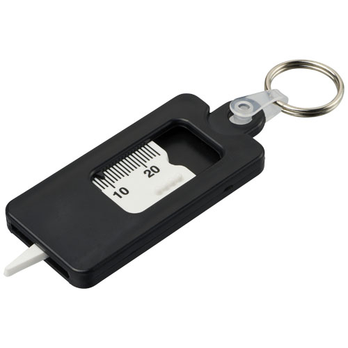 Porte-clés publicitaire vérificateur de pneu Kym Noir
