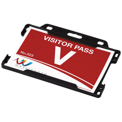 Porte-badge en plastique recyclé personnalisé Vega
