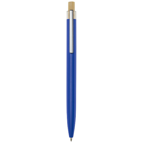 Stylo bille personnalisé alu recyclé Nooshin Bleu