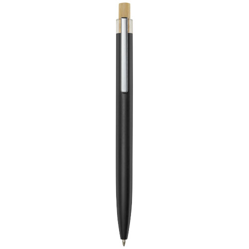 Stylo bille personnalisé alu recyclé Nooshin Noir