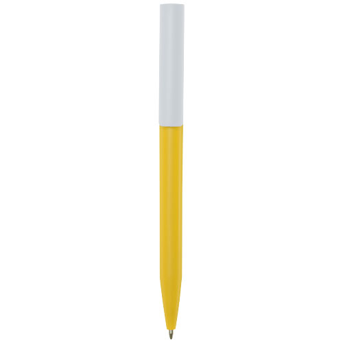 Stylo en plastique recyclé à personnaliser Unix Jaune