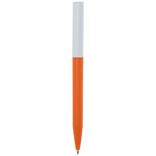 Stylo en plastique recyclé à personnaliser Unix Orange