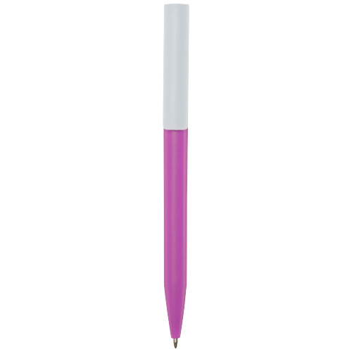 Stylo en plastique recyclé à personnaliser Unix Magenta
