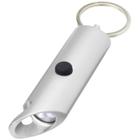 Porte-clés personnalisé lumière LED et ouvre-bouteille Flare