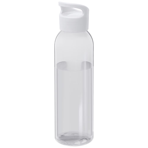 Bouteille d'eau 650ml rPET à personnaliser Sky Blanc