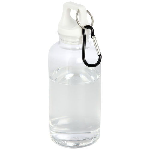 Bouteille promotionnelle avec mousqueton 400ml Oregon Blanc