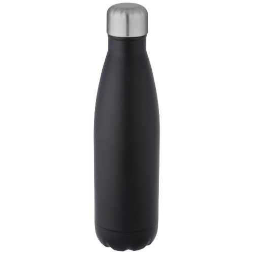 Bouteille personnalisée cuivre et inox recyclé 500ml Cove  Noir
