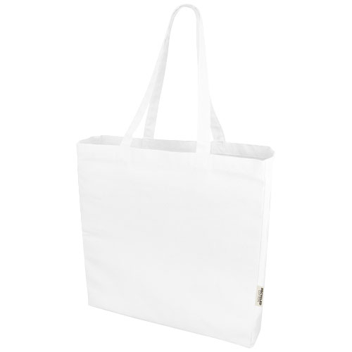 Sac cabas publicitaire coton recyclé 220gr Odessa Blanc