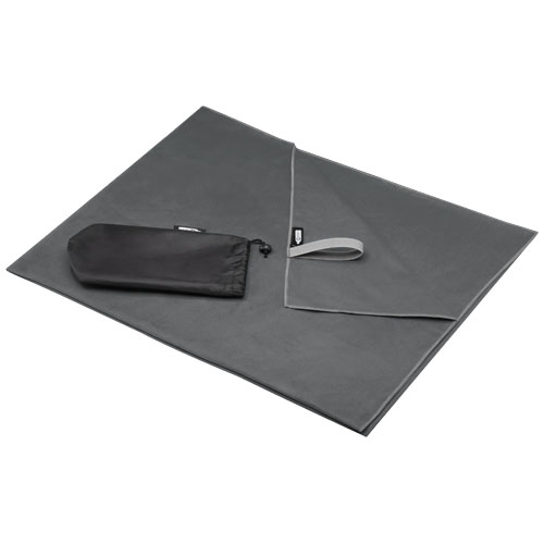Drap de bain publicitaire ultra-légèr 100x180 cm Pieter Gris