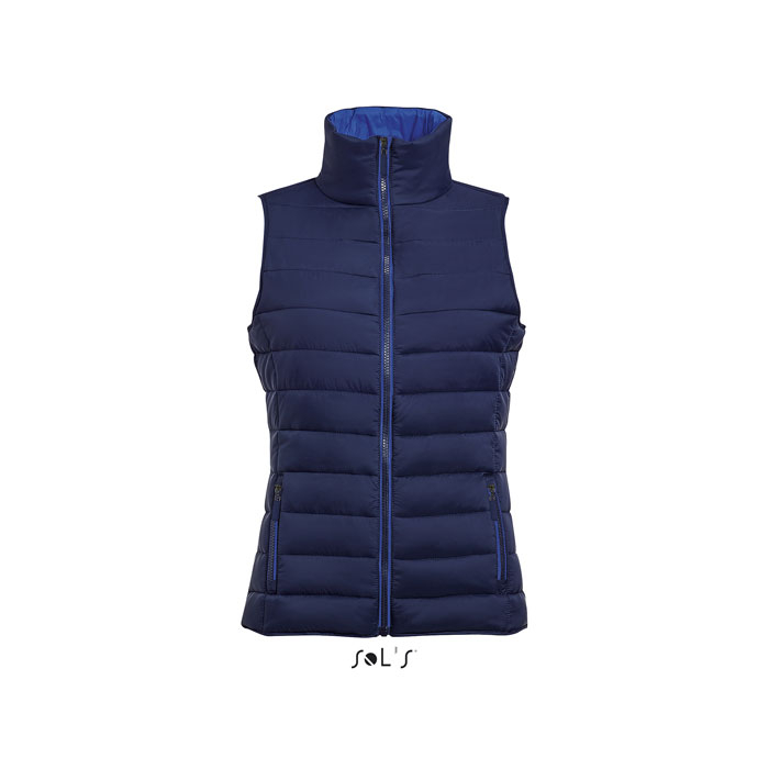 Doudoune sans manches femme personnalisée WAVE Marine