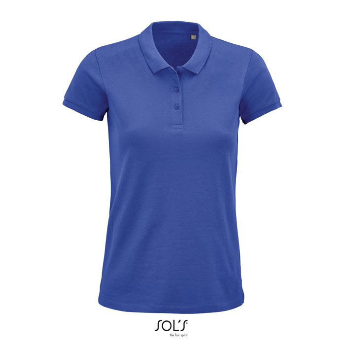 Polo femme coton bio publicitaire 170g - PLANET Royal
