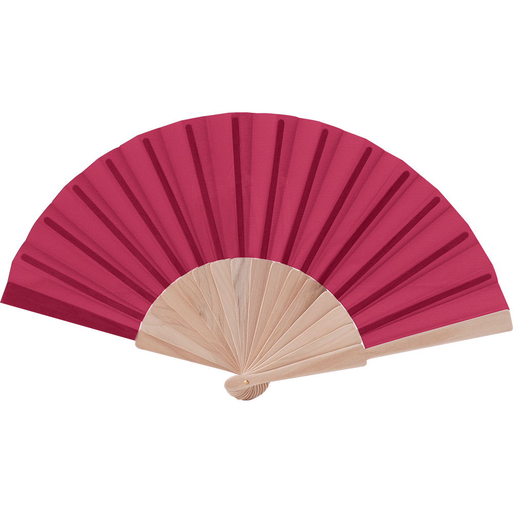 Éventail personnalisé - Wood Bordeaux