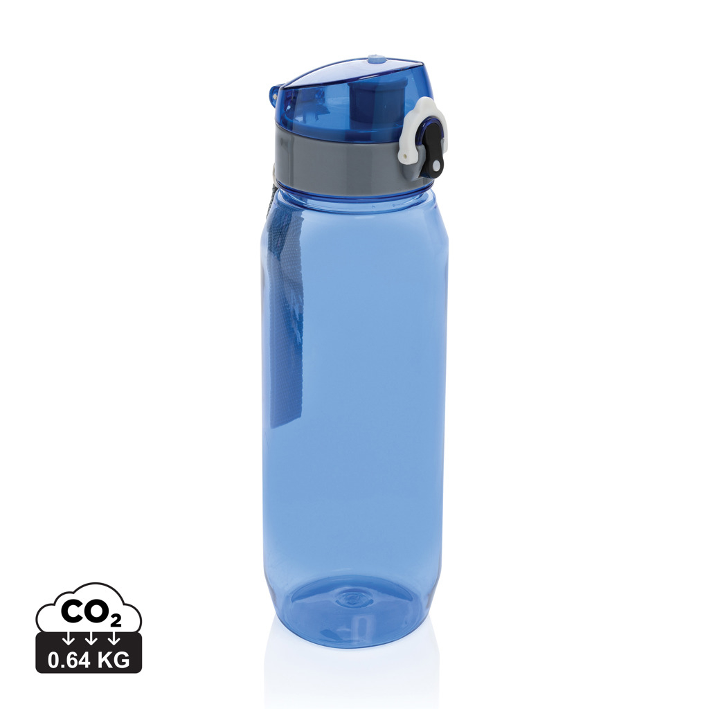 Bouteille d'eau personnalisée 800ml PET recyclé Yide Bleu