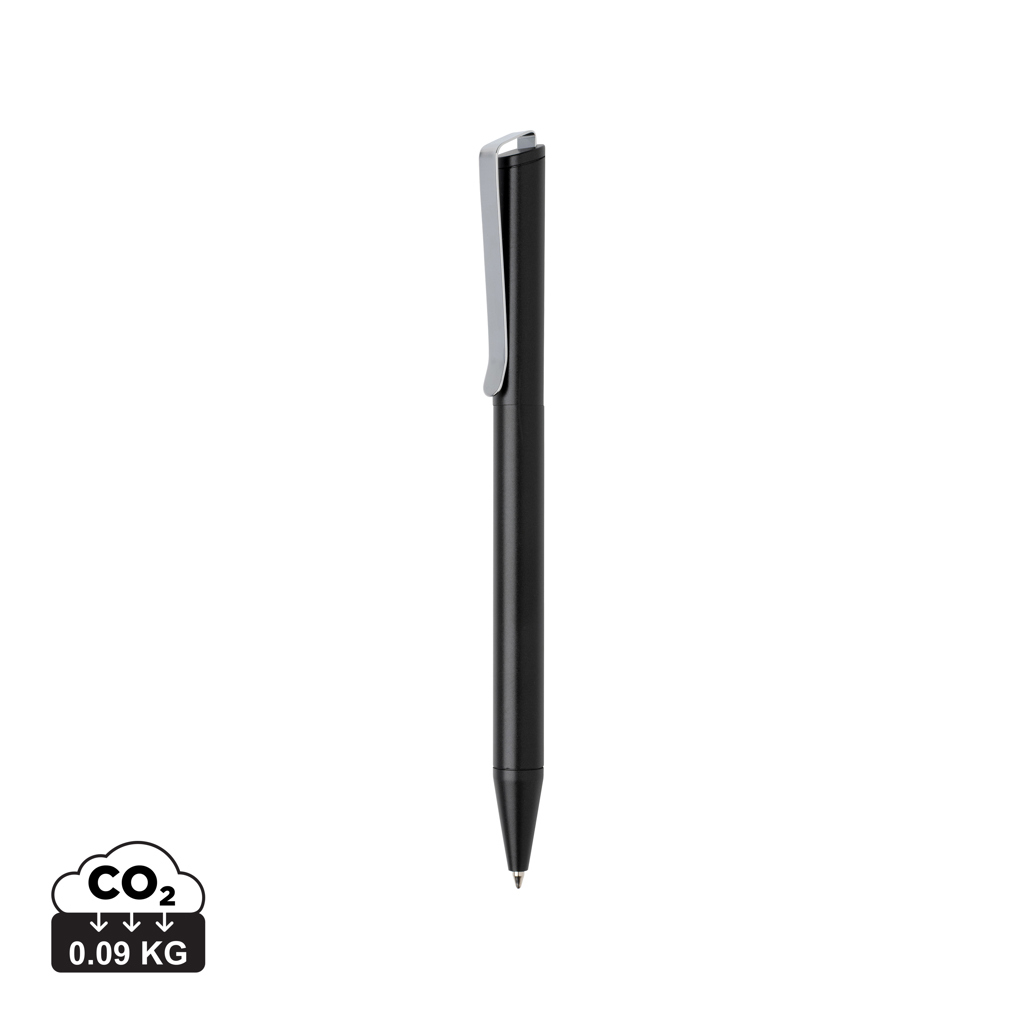 Stylo promotionnel en alu recyclé Xavi Noir