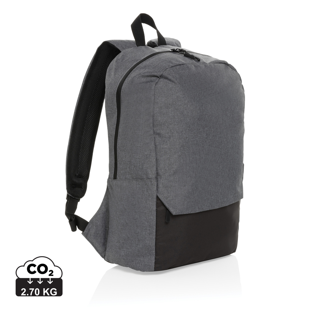Sac à dos personnalisable ordinateur 15.6'' en rPET Kazu Gris