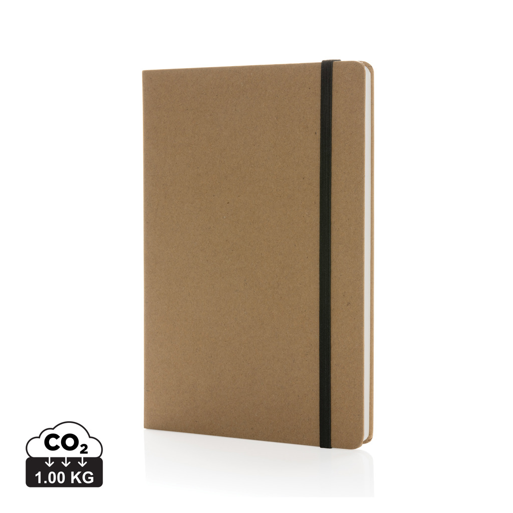 Cahier A5 kraft et papier de verre personnalisé Craftstone Marron