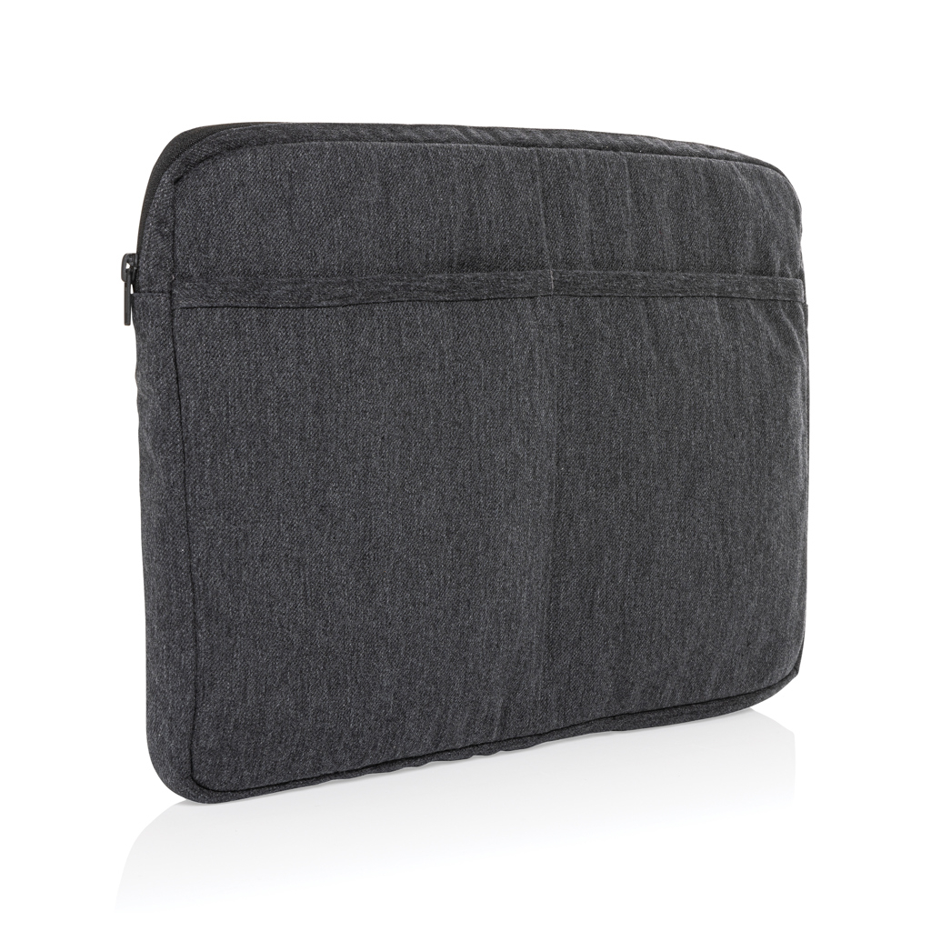 Pochette personnalisable 15,6'' coton recyclé 340g Laluka anthracite