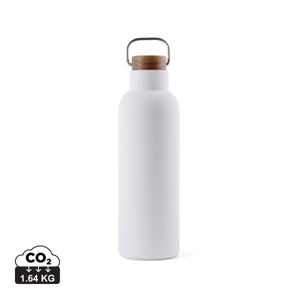 Bouteille publicitaire isotherme 800ml Ciro VINGA Blanc