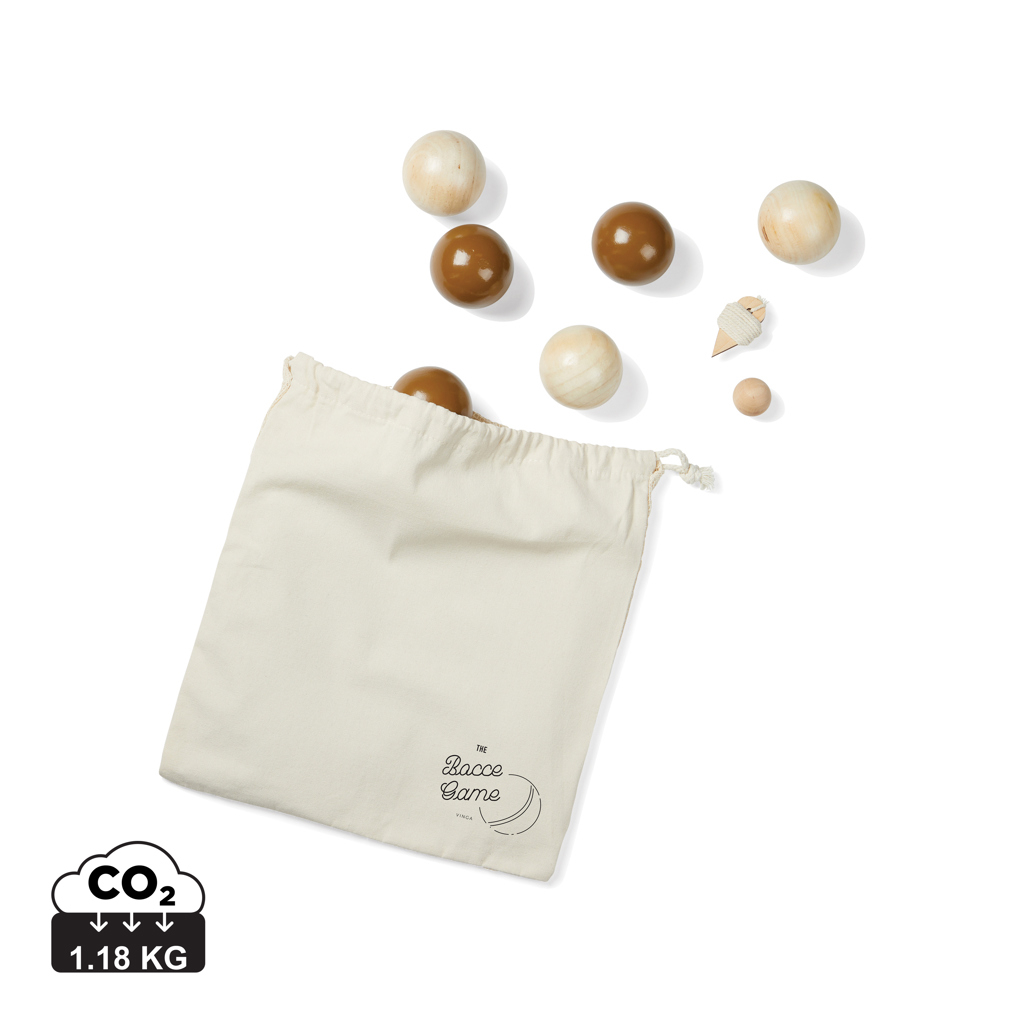Jeu de boules publicitaire VINGA Marron