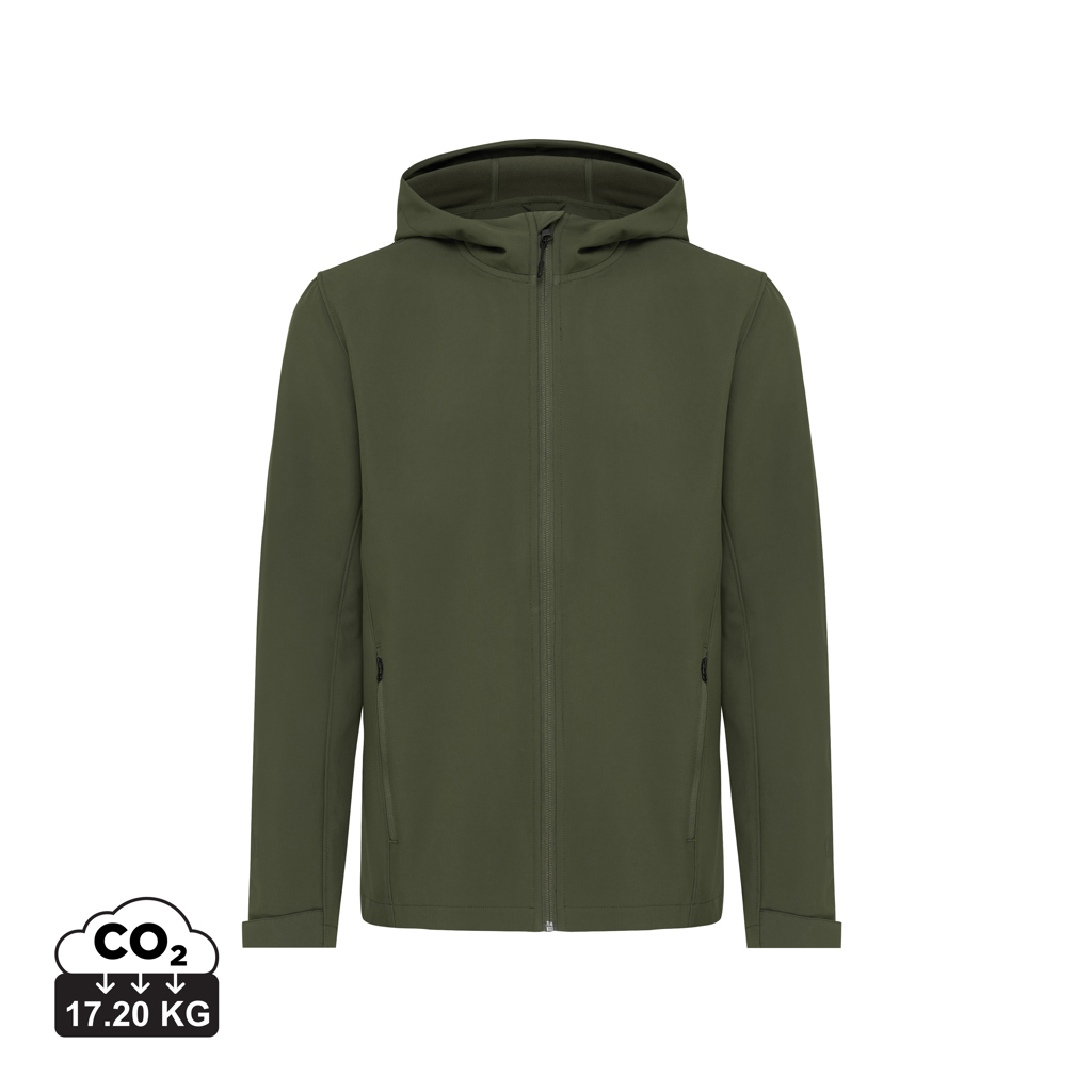 Veste softshell personnalisable Homme rPET Makalu Iqoniq kaki