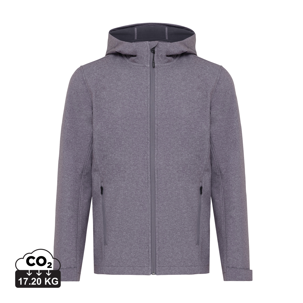 Veste softshell personnalisable Homme rPET Makalu Iqoniq Gris