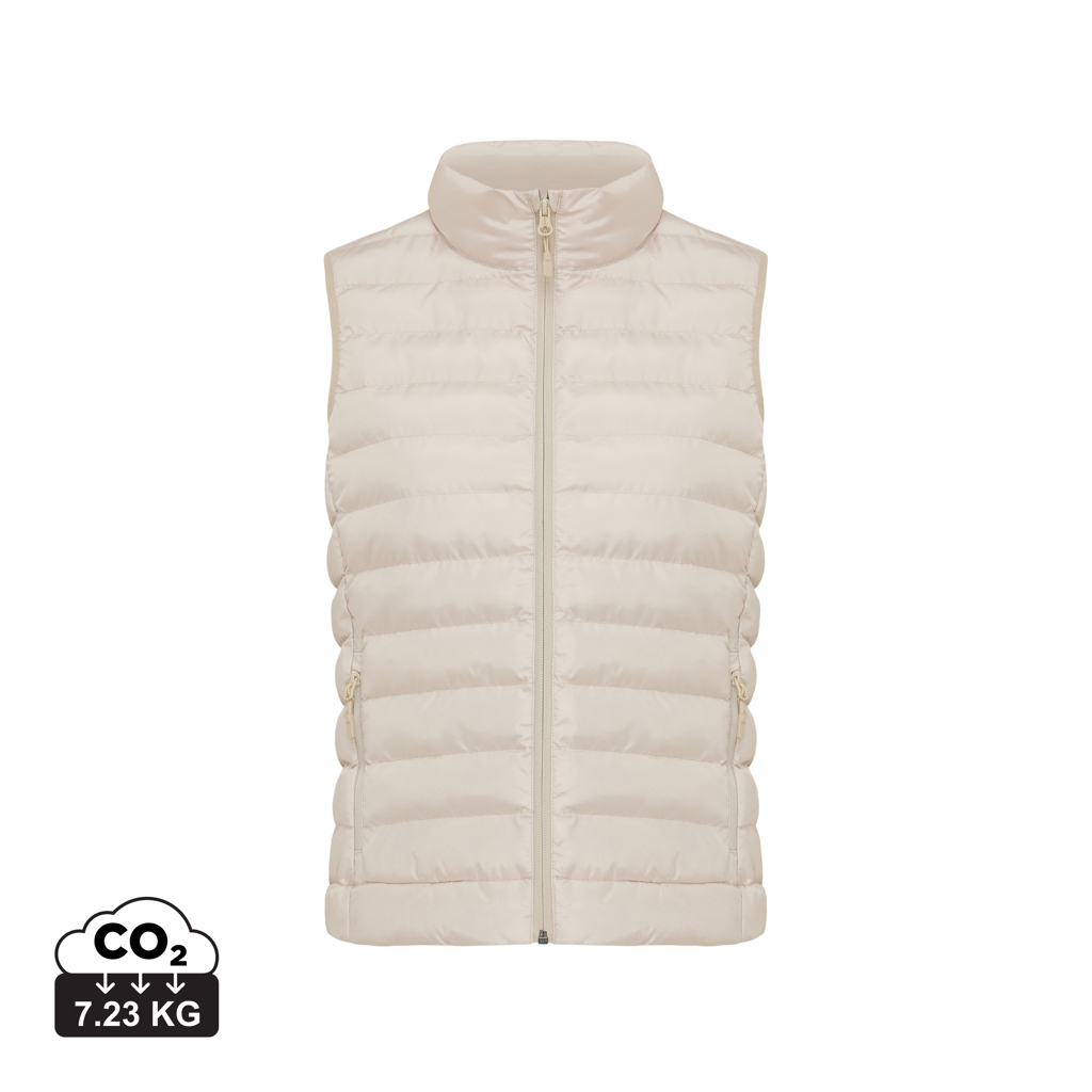 Doudoune personnalisée sans manches Femme Meru Iqoniq Beige