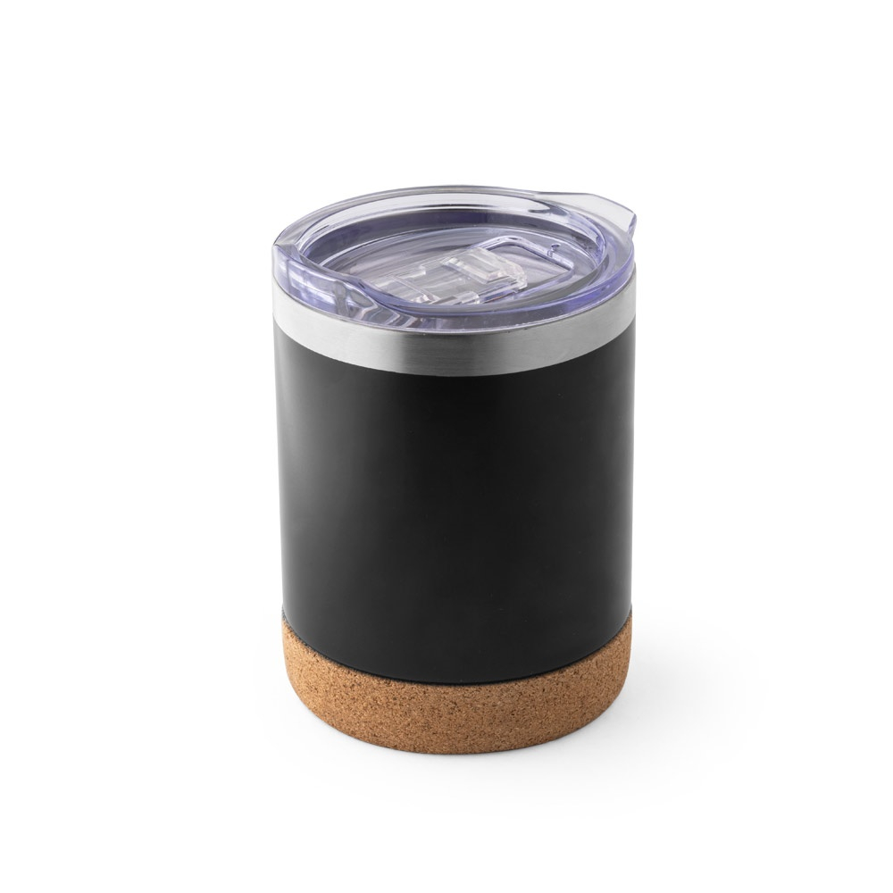 Verre de voyage 400 ml promotionnel SOLBERG TUMBLER Noir