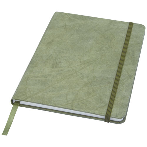 Carnet personnalisé A5 avec papier de pierre Breccia Vert