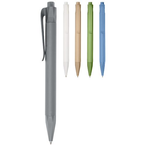 Stylo en plastique de maïs publicitaire Terra Gris