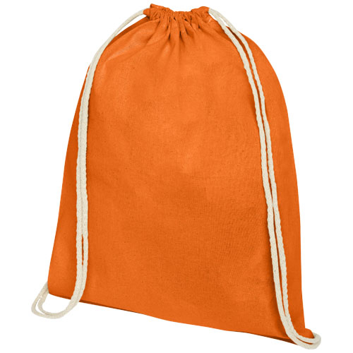 Gym bag publicitaire en coton 140 gr Oregon Orange