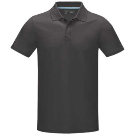 Polo publicitaire bio GOTS homme 180g - Graphite