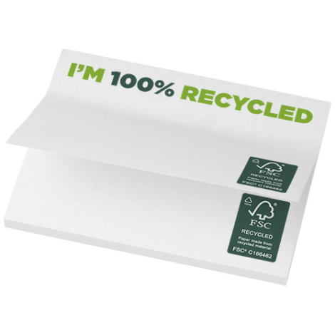 Notes autocollantes personnalisées recyclées 10 x 7,5 cm