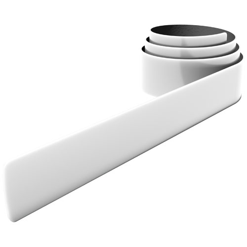 Brassard réfléchissant publicitaire de 44 cm Blanc