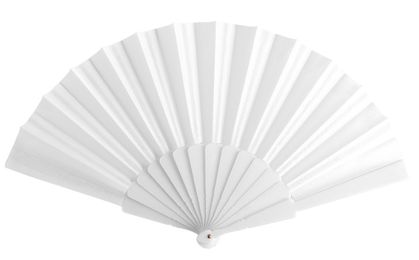 Eventail publicitaire personnalisable 100 % Blanc