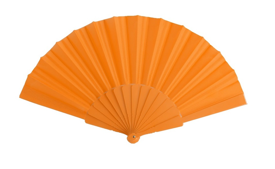 Eventail publicitaire personnalisable 100 % Orange