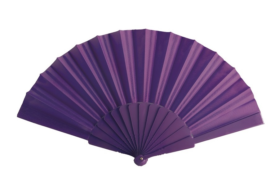 Eventail publicitaire personnalisable 100 % Violet