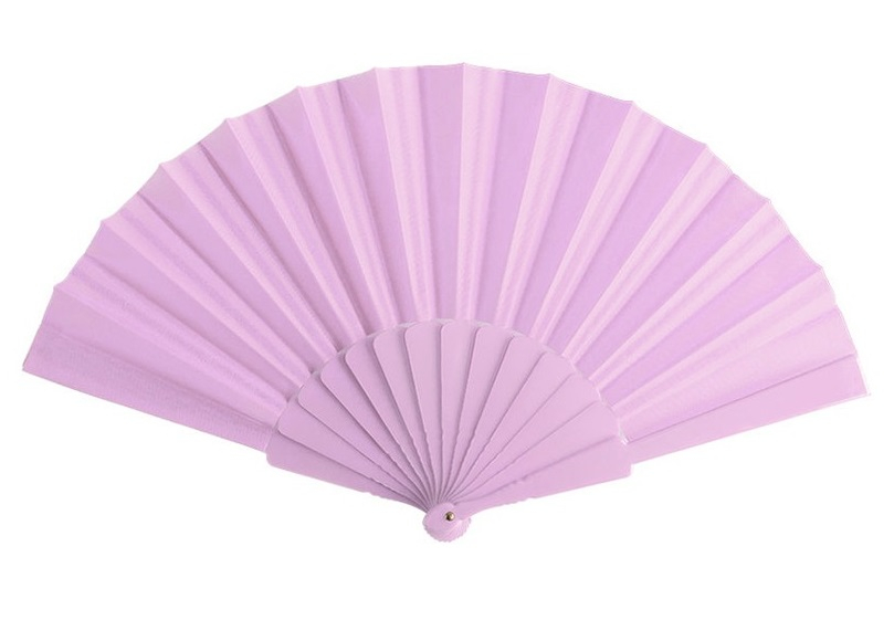 Eventail publicitaire personnalisable 100 % Rose