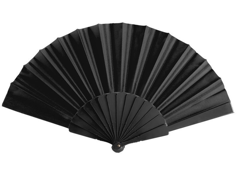 Eventail publicitaire personnalisable 100 % Noir