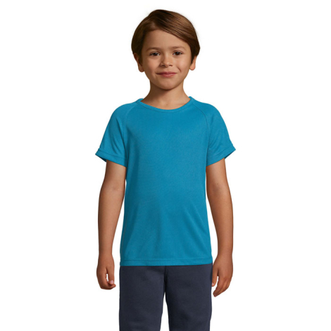 Tshirt enfant respirant publicitaire polyester 140g - SPORTY