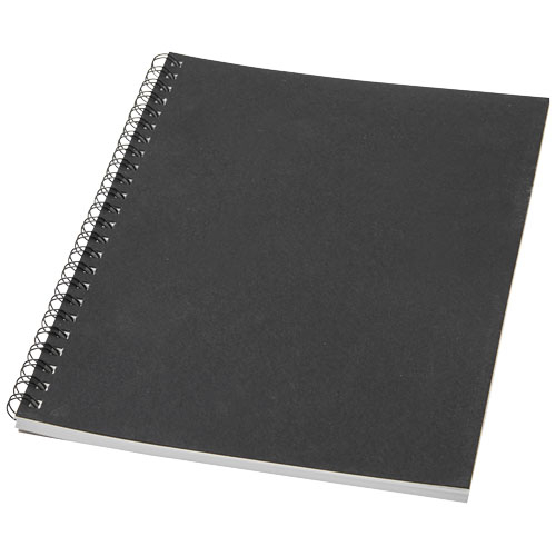 Carnet de notes promotionnel A5 spirales Desk-Mate® Noir