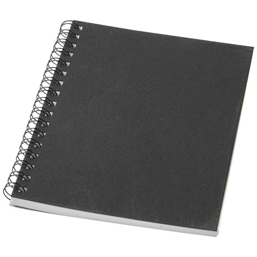 Carnet de notes publicitaire à spirales A6 Desk-Mate® Noir