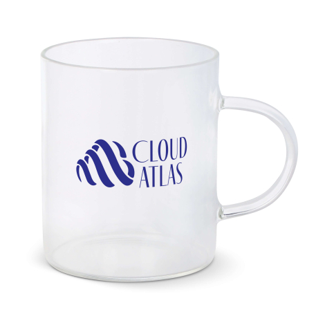 Mug en verre promotionnel 180 ml avec anse Vardez