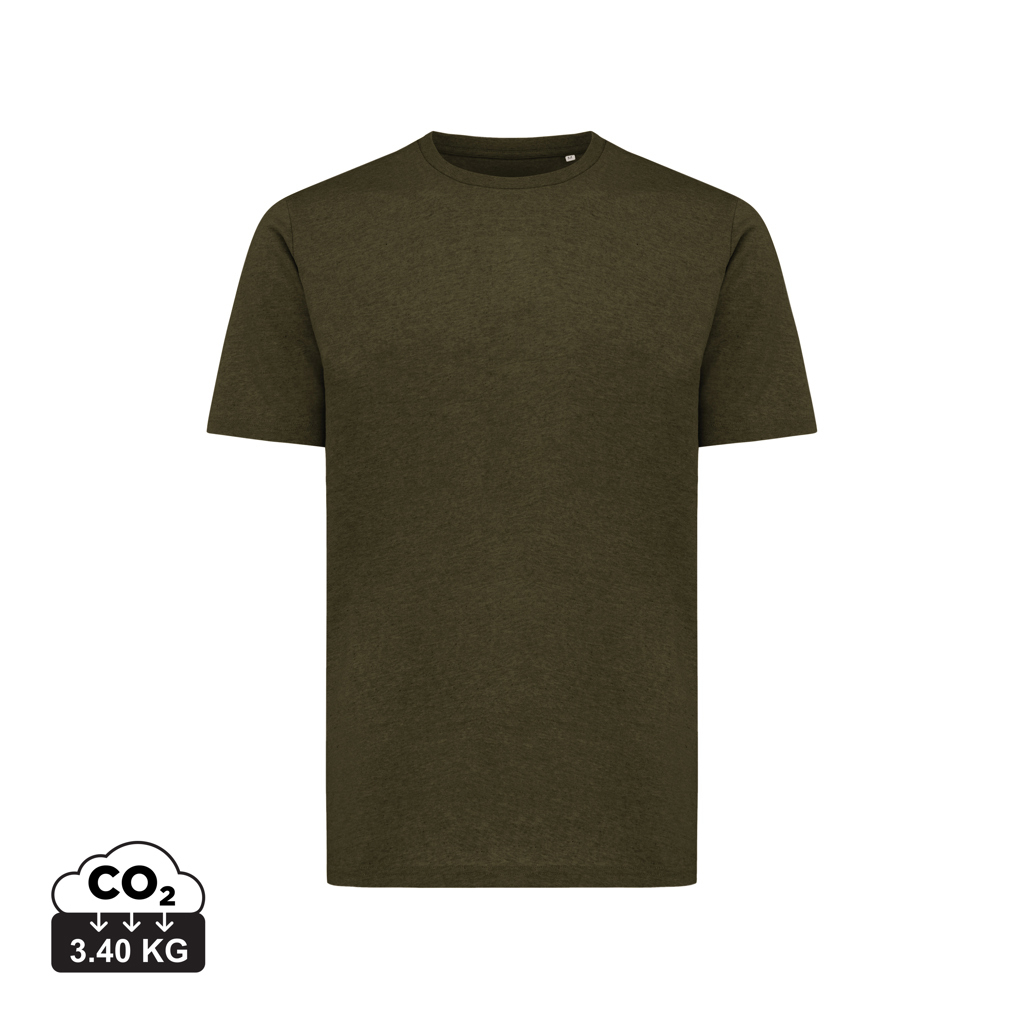 T-shirt en coton bio unisexe à personnaliser Sierra Iqoniq kaki