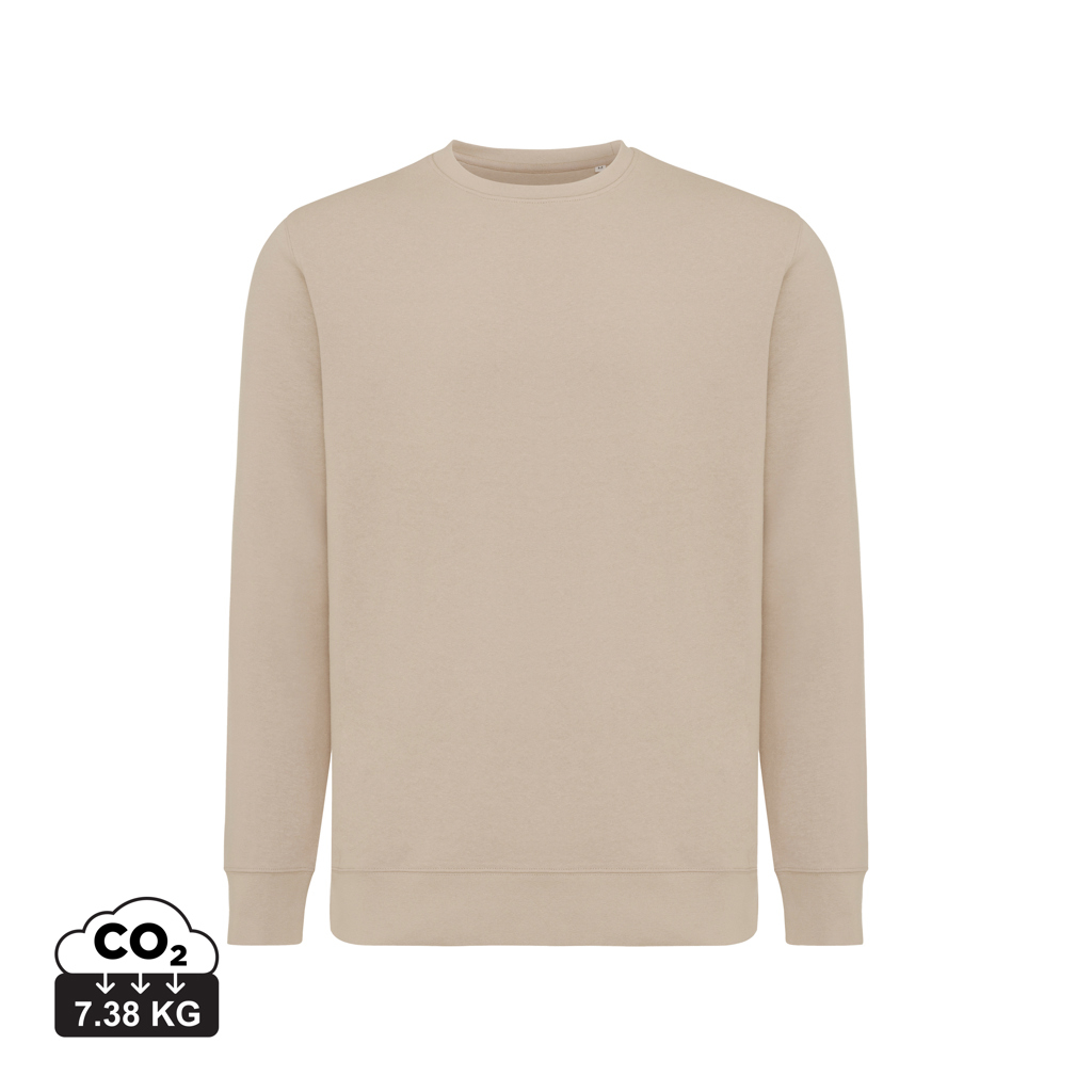 Sweater publicitaire unisexe à col rond coton bio Etosha Iqoniq desert