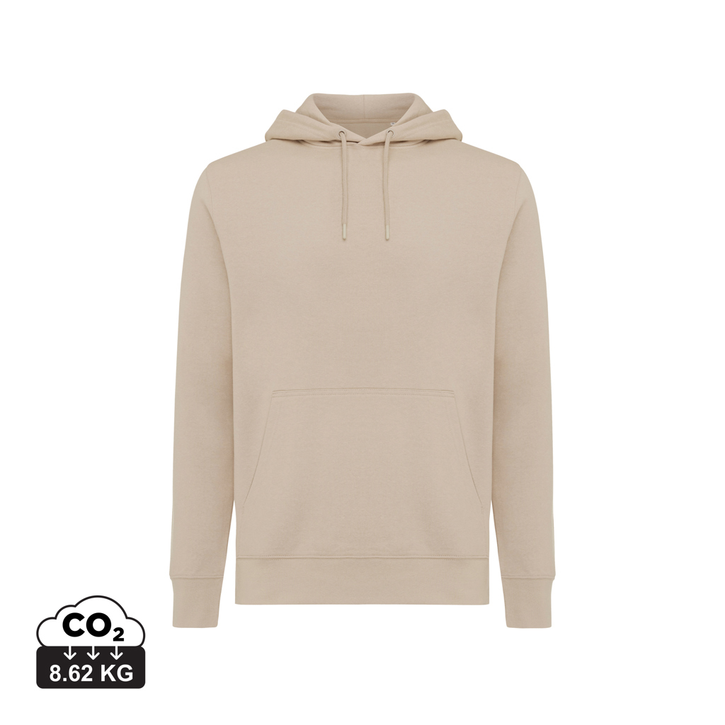 Sweat à capuche unisexe promotionnel coton bio Rila Iqoniq desert