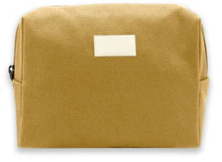 Trousse personnalisable 20x12 cm bio - Estelle Ocre