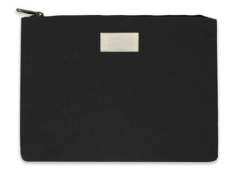 Pochette personnalisable 20x12 cm - Colette Noir
